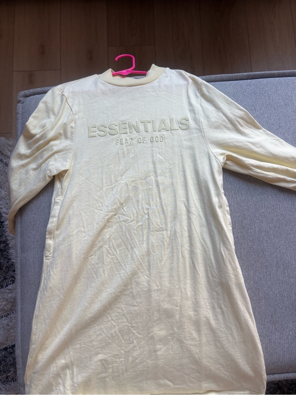 Fear of God Essentials Kids Dress in Pale Yellow